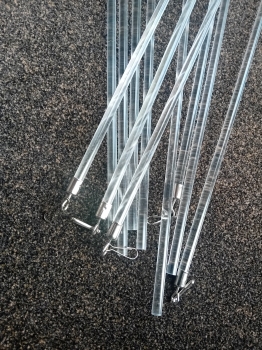 trekstang plexiglas zonder knop 150cm hoog
