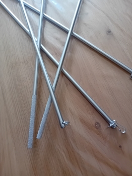 Trekstangen aluminium exclusief grijs