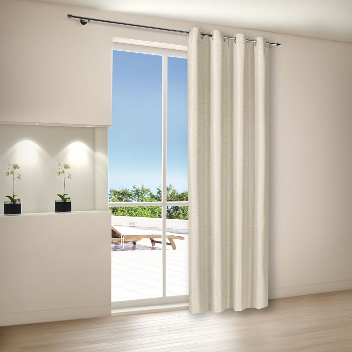 overgordijn polyester beige